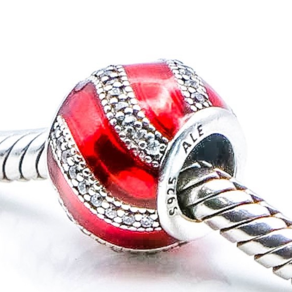 Pandora (Retired) Adornment Charm with Red Enamel - Picture 2 of 7